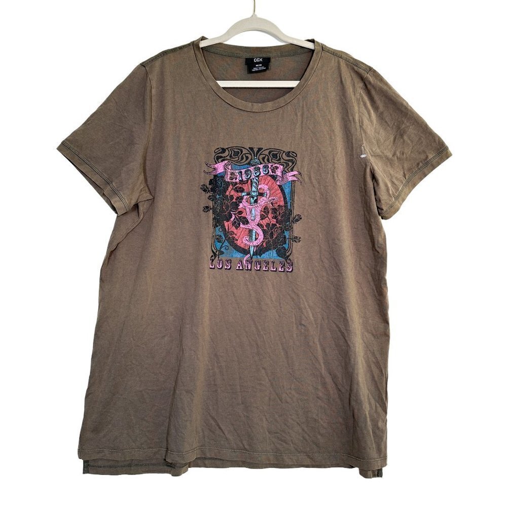 NWOT CCX City Chic Graphic Tee Los Angeles Size M/18